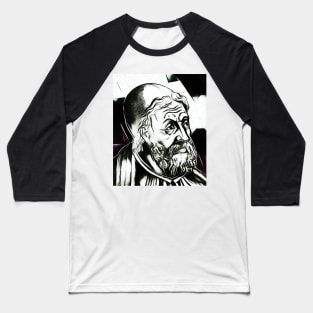 Ptolemy Black and White Portrait | Ptolemy Artwork 3 Baseball T-Shirt